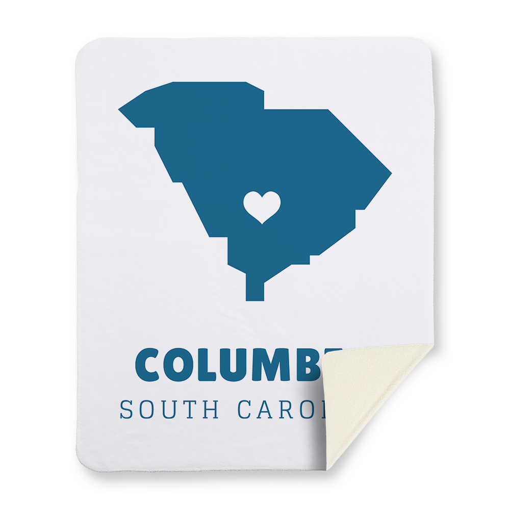 abstract-state-vector-heart-south-carolina-blanket-sherpa