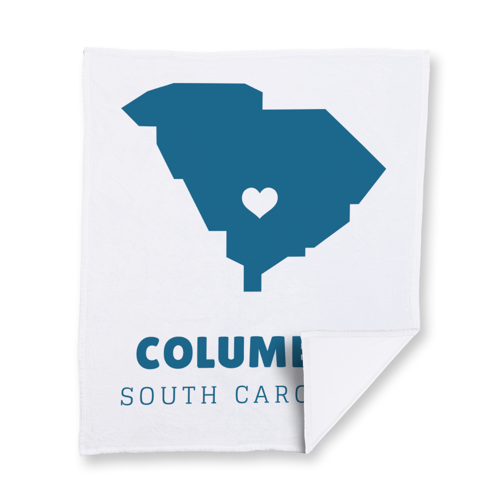 abstract-state-vector-heart-south-carolina-blanket-velvety