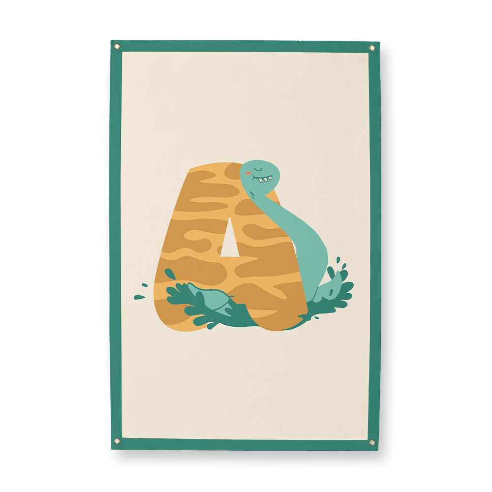 adorable-dino-letter-a-camp-flag-rectangle