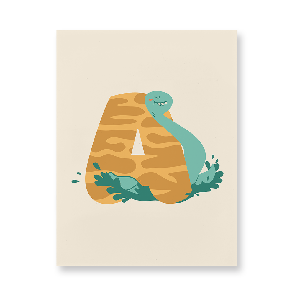 adorable-dino-letter-a-acrylic-wall-art