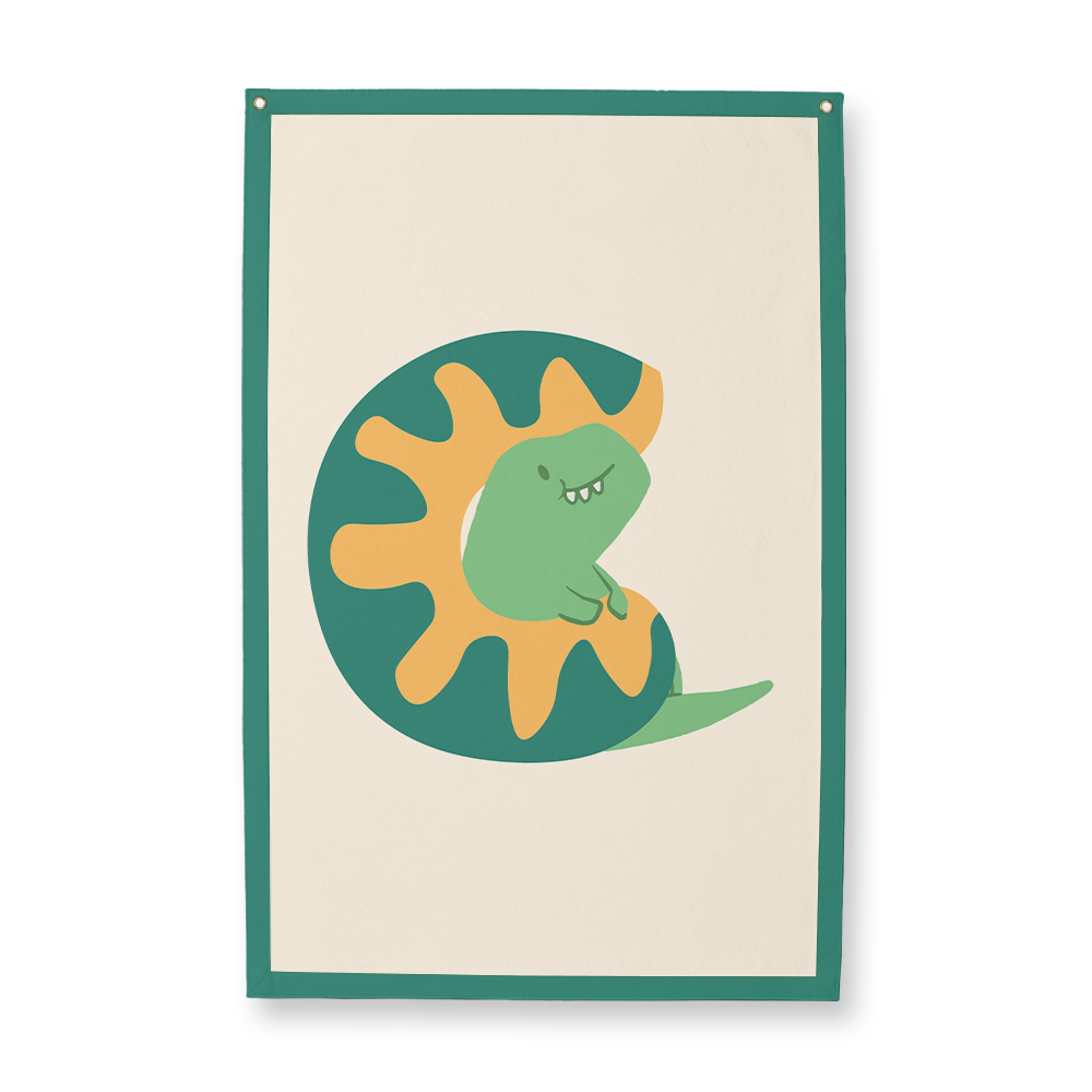 adorable-dino-letter-c-camp-flag-rectangle