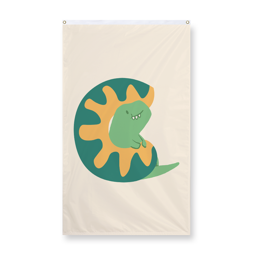 adorable-dino-letter-c-display-flag