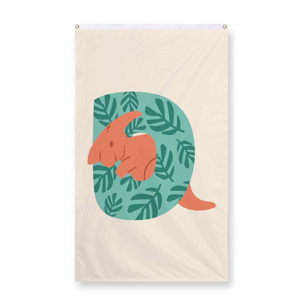 adorable-dino-letter-d-display-flag