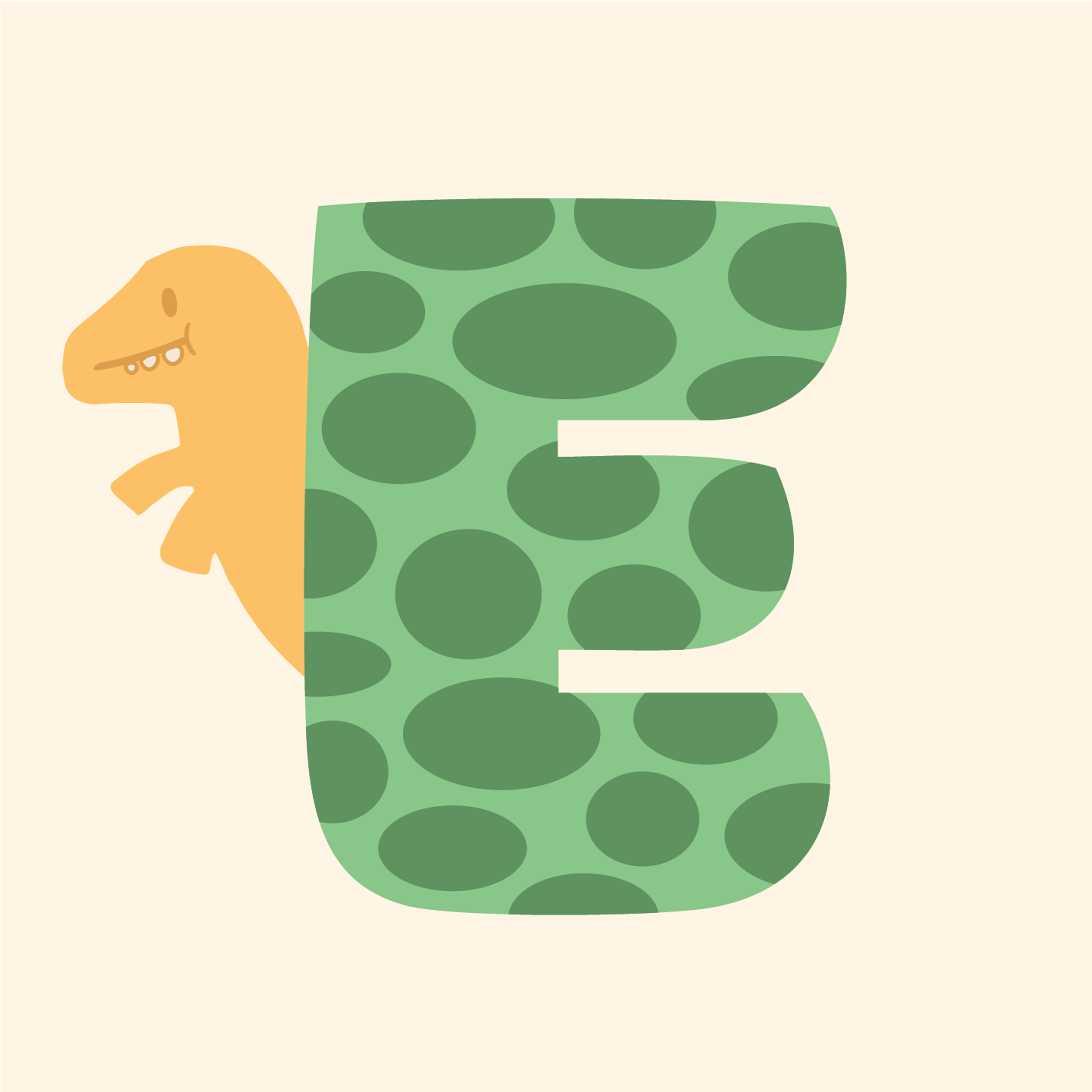 adorable-dino-letter-e-design-theme