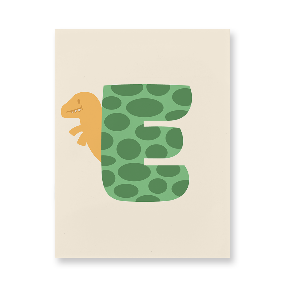 adorable-dino-letter-e-acrylic-wall-art