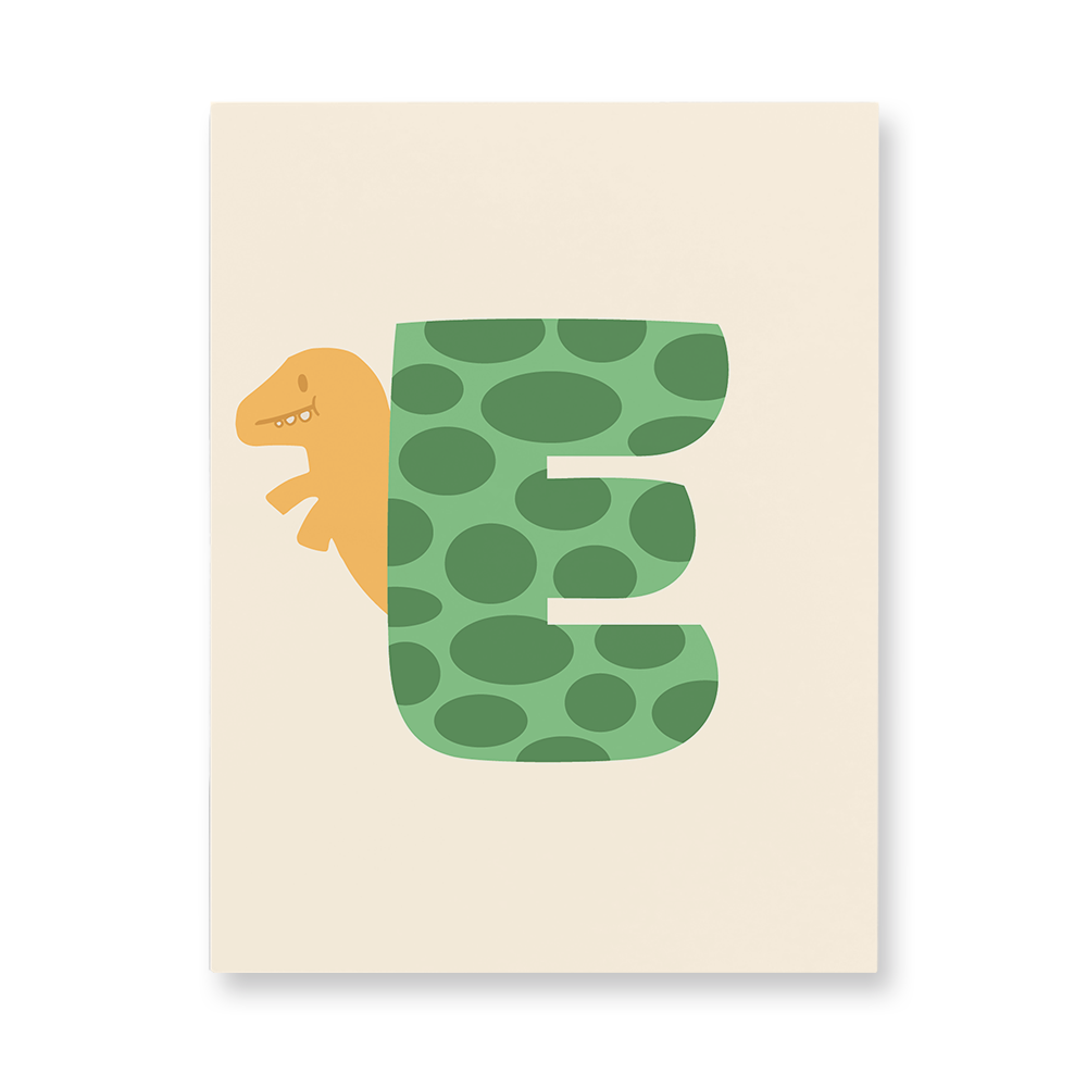 adorable-dino-letter-e-aluminum-wall-art