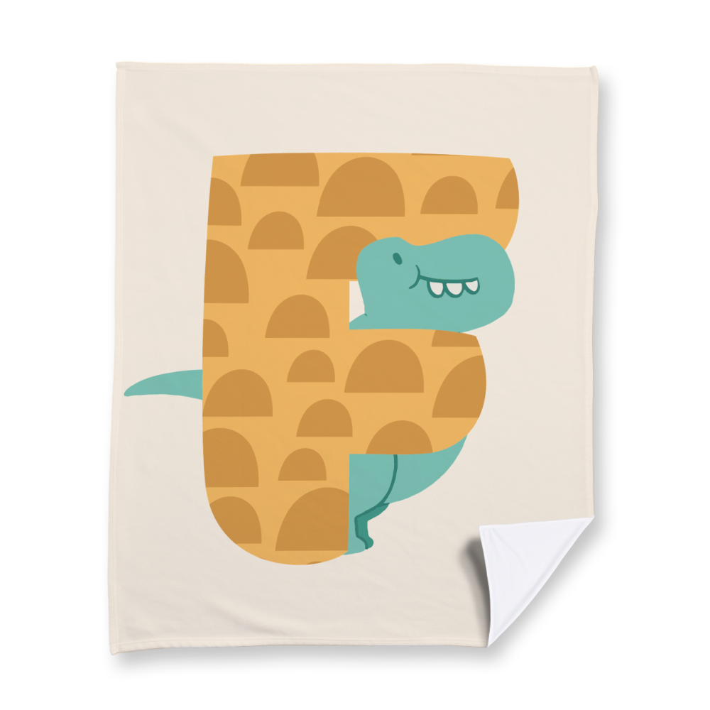 adorable-dino-letter-f-blanket-fleece