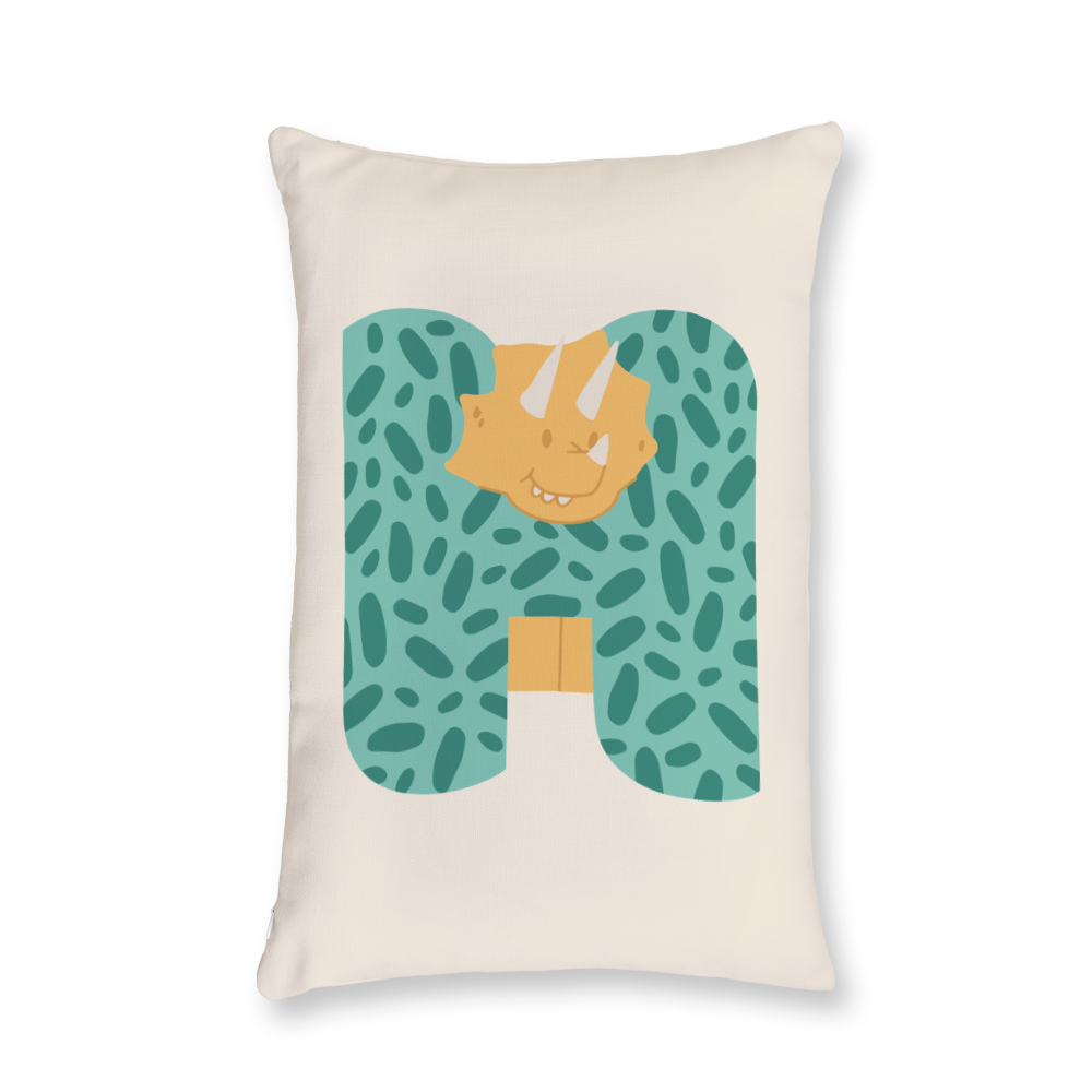 adorable-dino-letter-h-throw-pillow