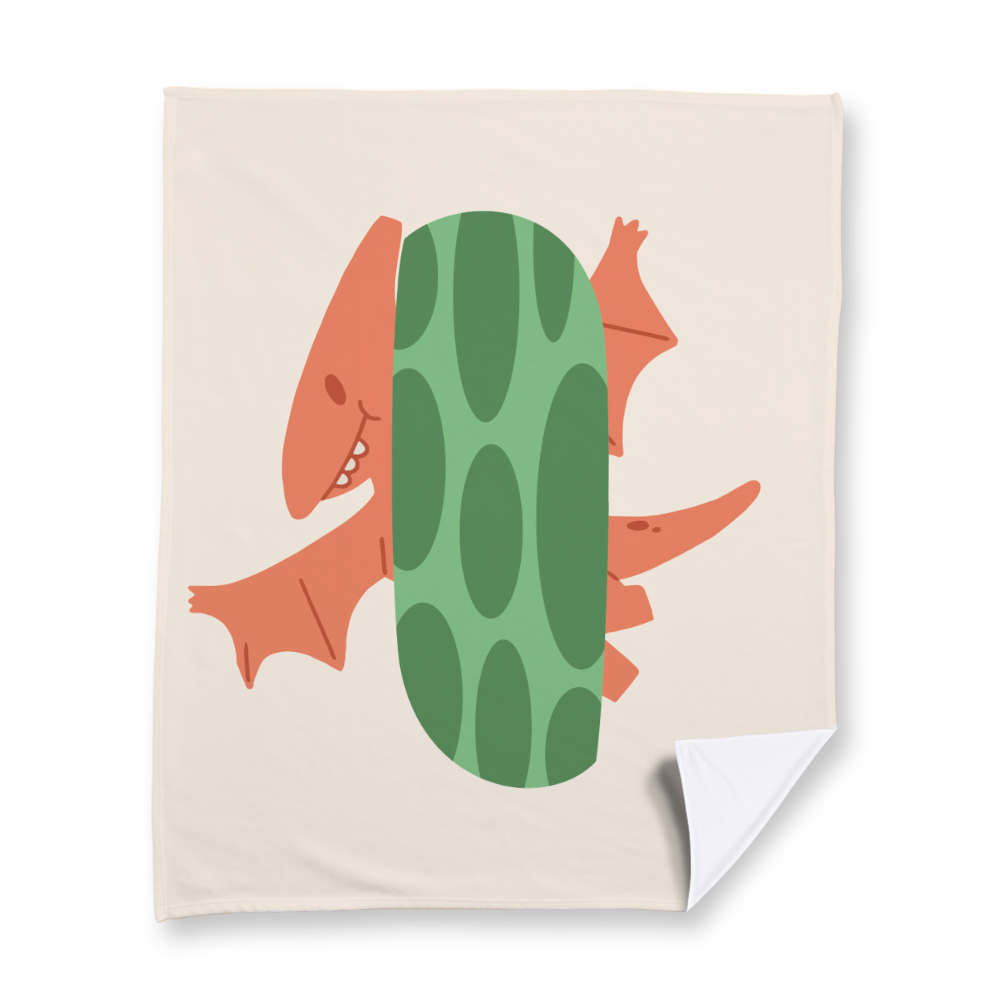 adorable-dino-letter-i-blanket-fleece