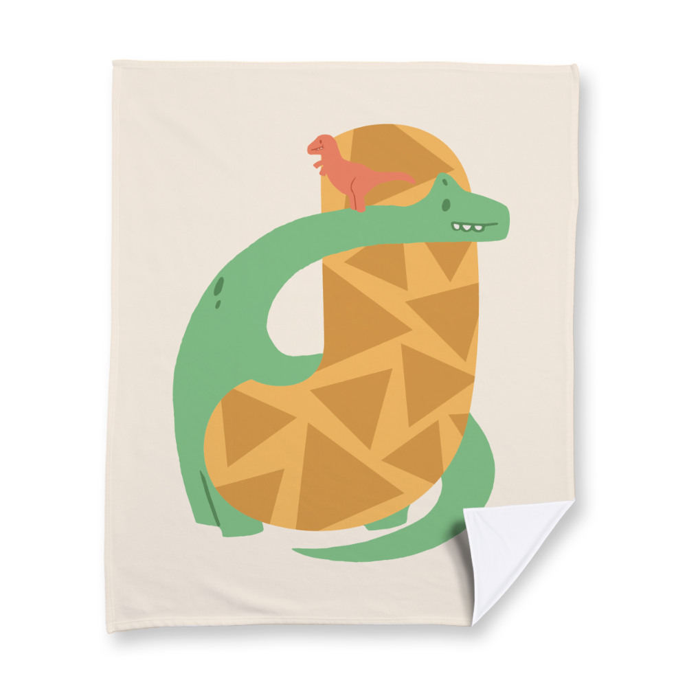 adorable-dino-letter-j-blanket-fleece