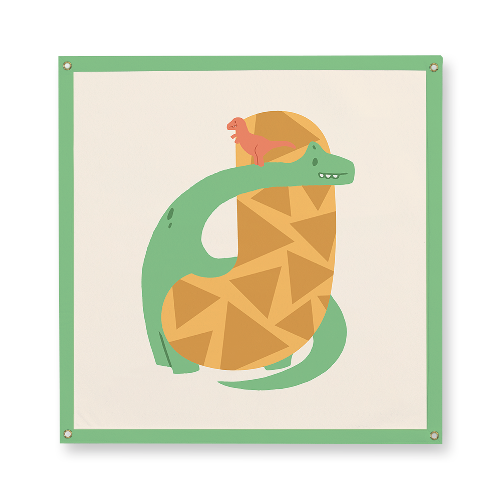 adorable-dino-letter-j-camp-flag-square