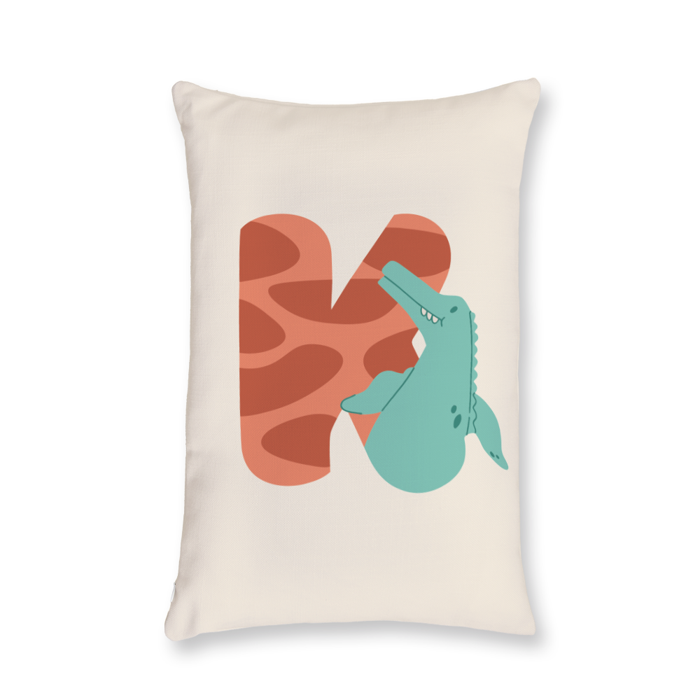 adorable-dino-letter-k-throw-pillow