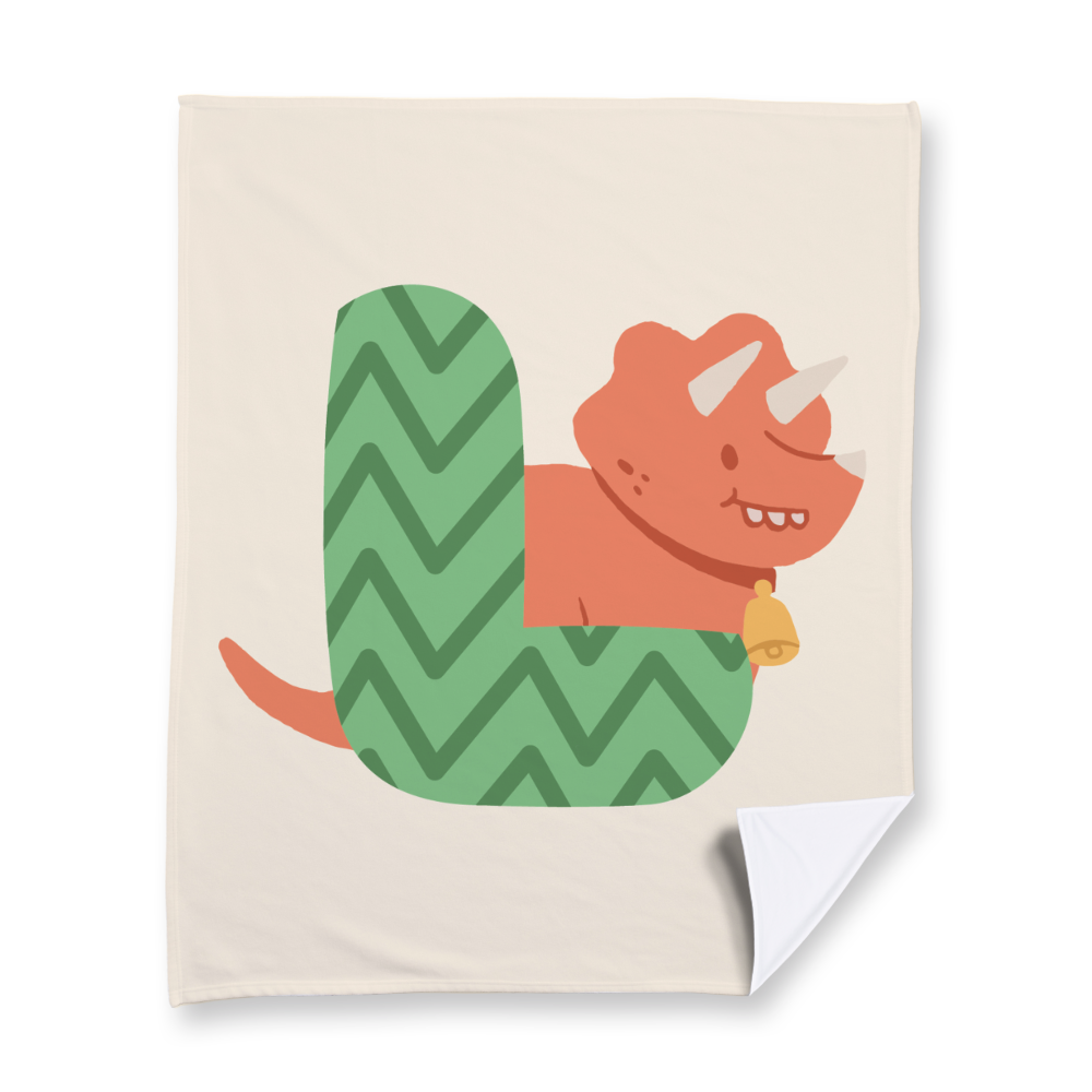 adorable-dino-letter-l-blanket-fleece