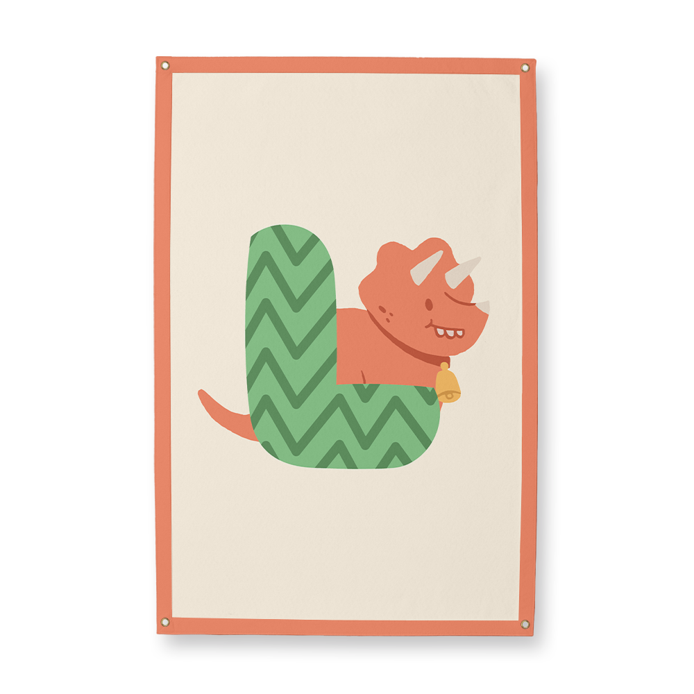 adorable-dino-letter-l-camp-flag-rectangle