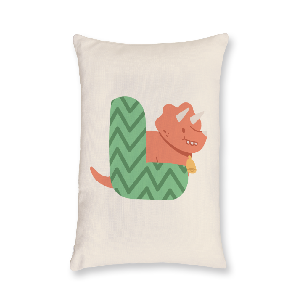 adorable-dino-letter-l-throw-pillow