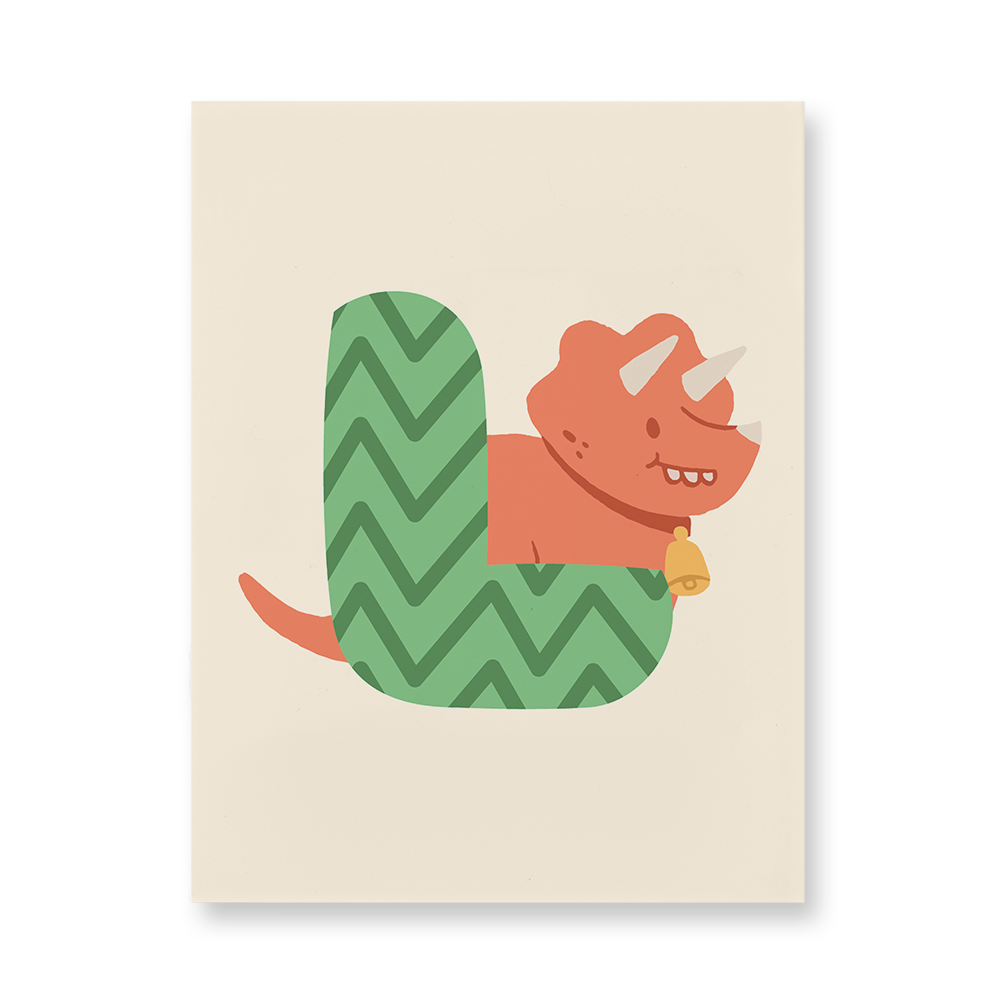 adorable-dino-letter-l-acrylic-wall-art