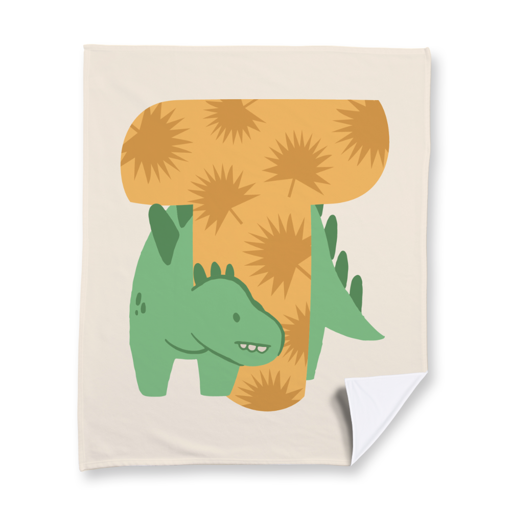 adorable-dino-letter-t-blanket-fleece