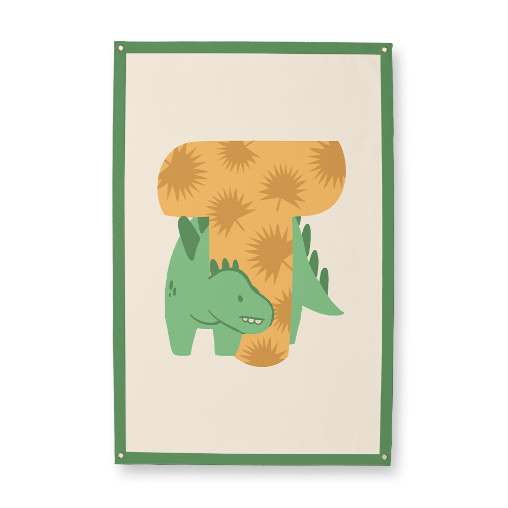 adorable-dino-letter-t-camp-flag-rectangle