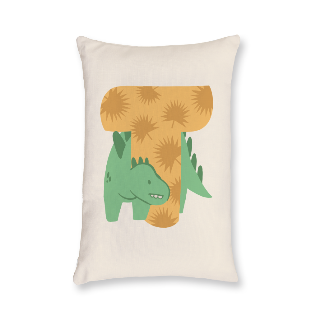 adorable-dino-letter-t-throw-pillow