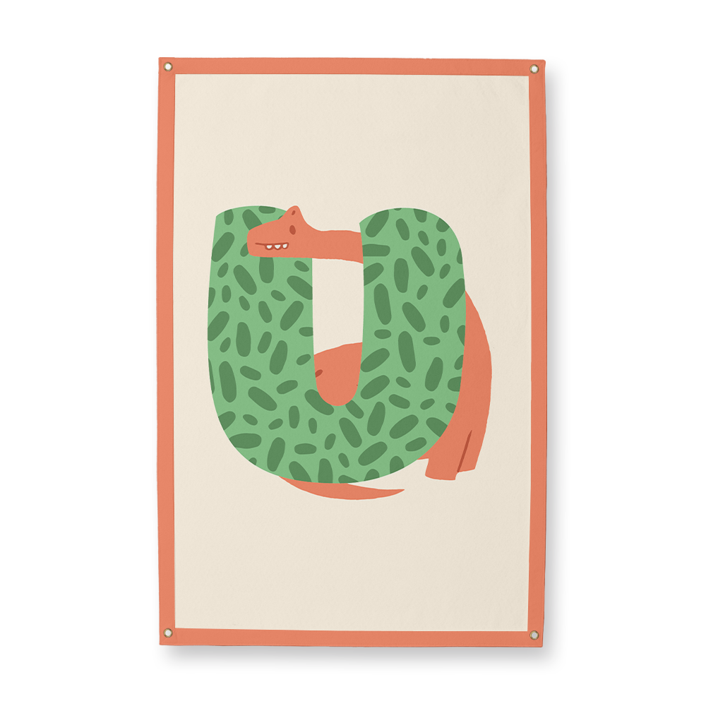 adorable-dino-letter-u-camp-flag-rectangle