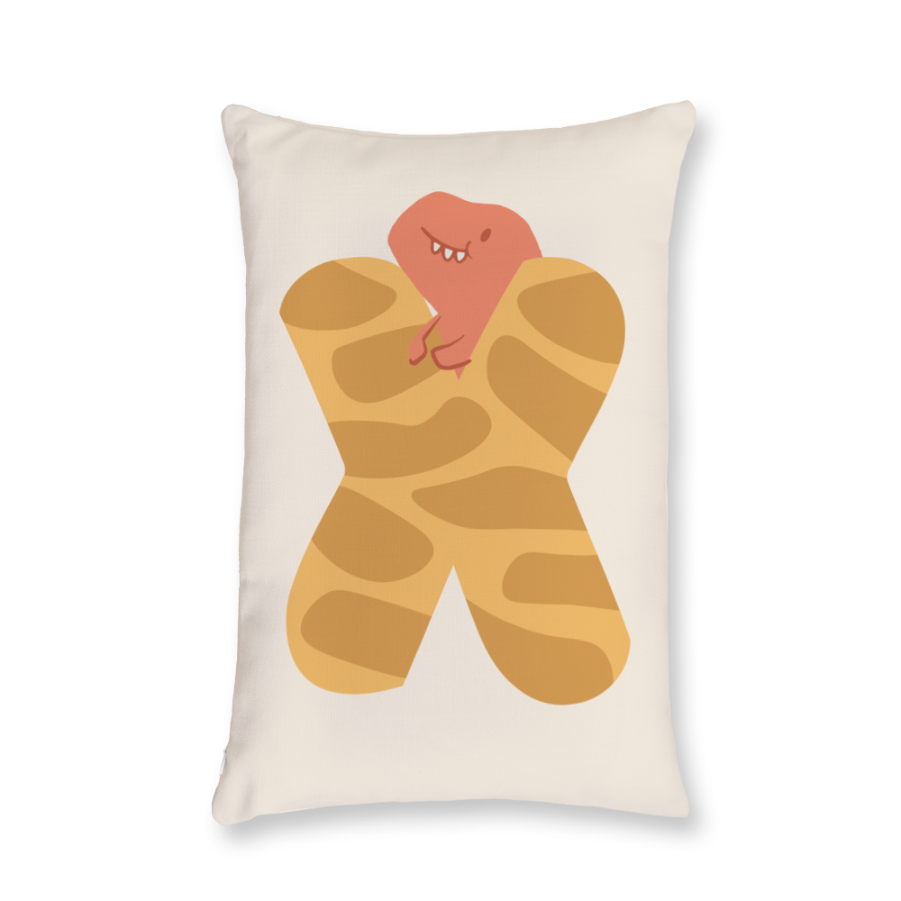 adorable-dino-letter-x-throw-pillow