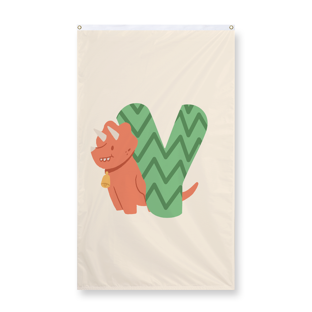 adorable-dino-letter-y-display-flag