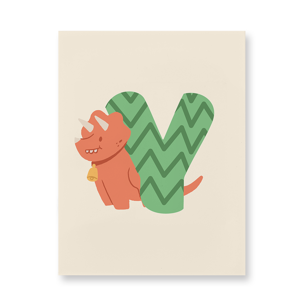 adorable-dino-letter-y-acrylic-wall-art