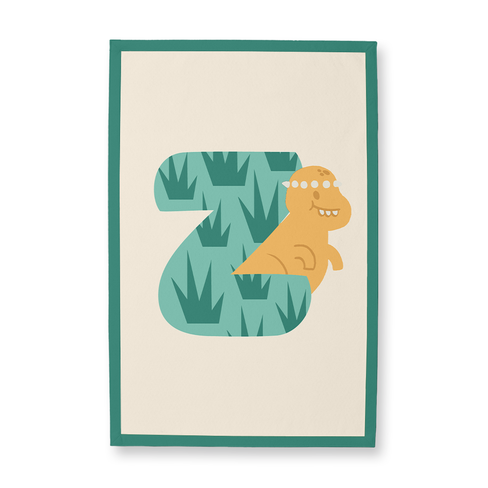 adorable-dino-letter-z-camp-flag-rectangle