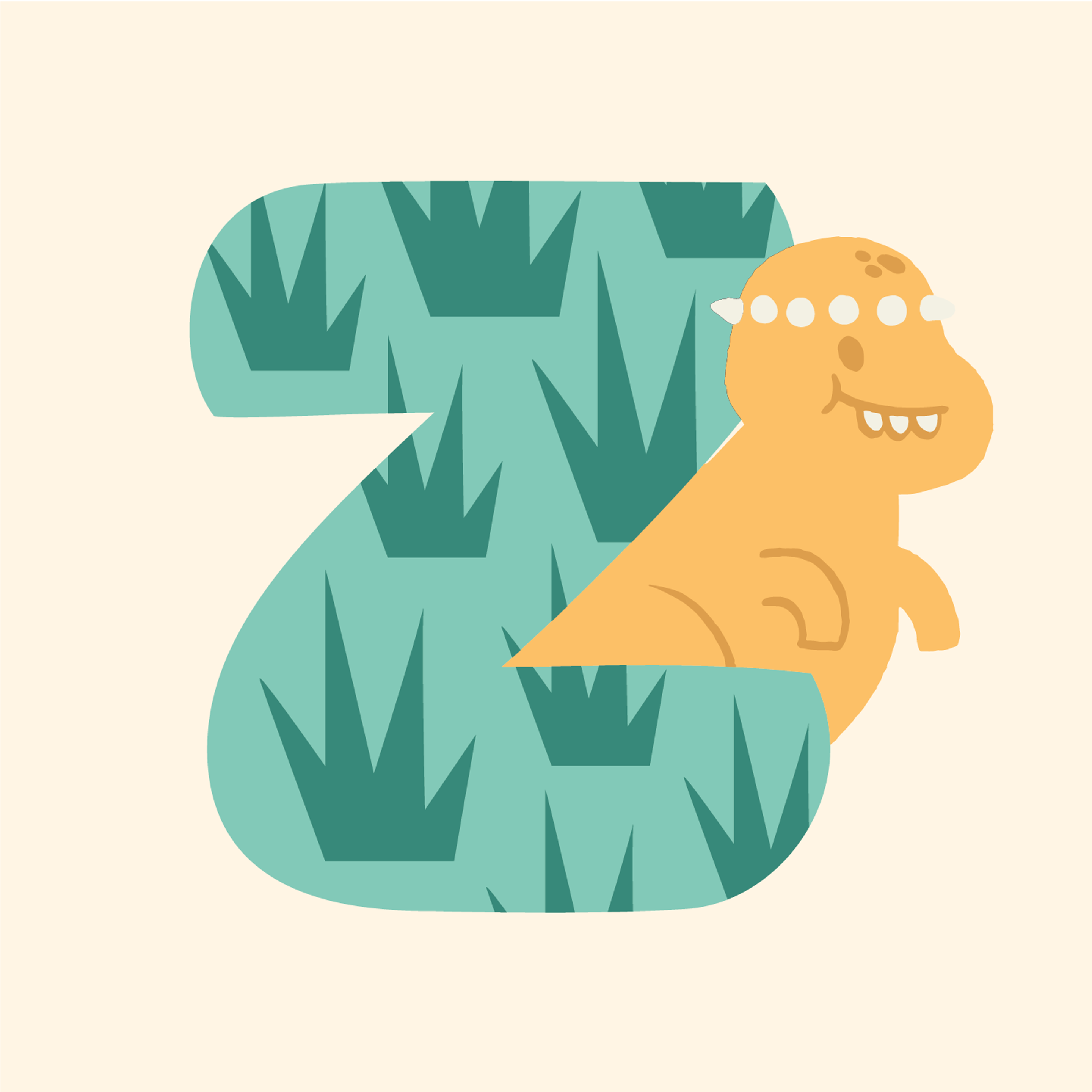 adorable-dino-letter-z-design-theme