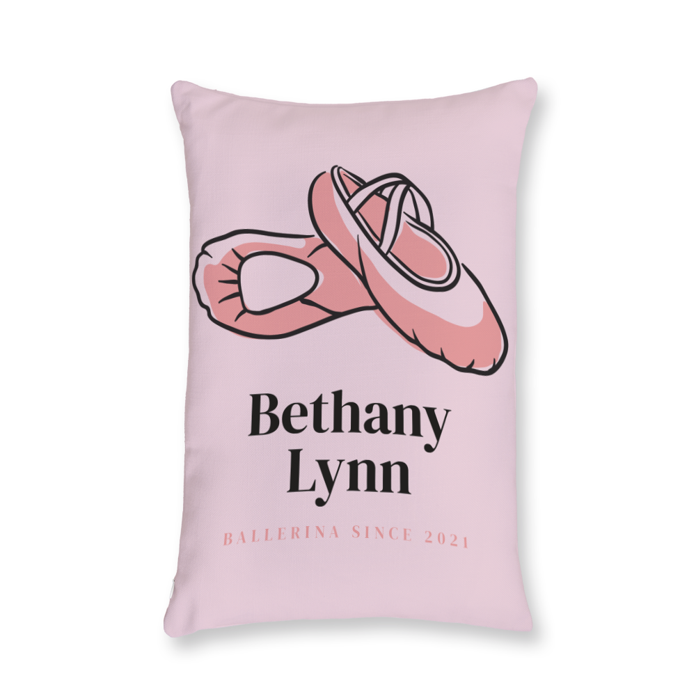 Ballet Shoes Throw Pillow