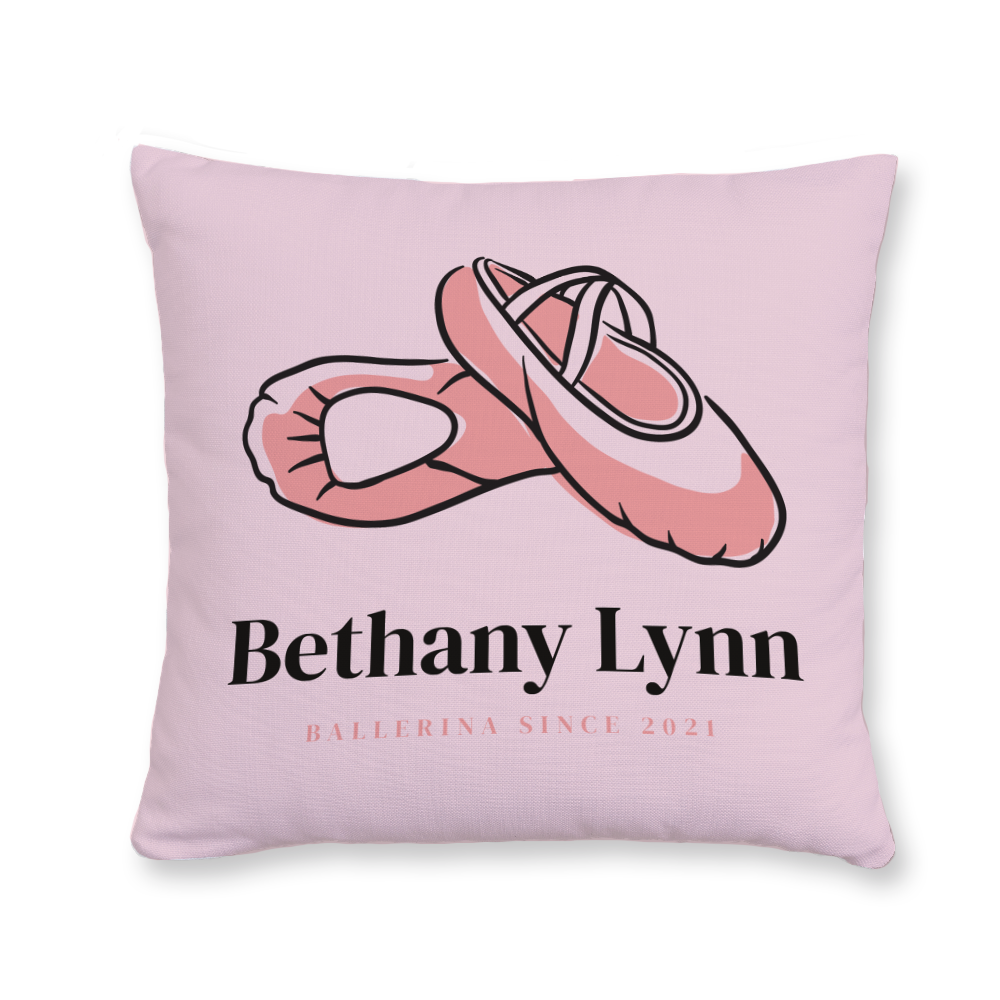 Ballet Shoes Throw Pillow