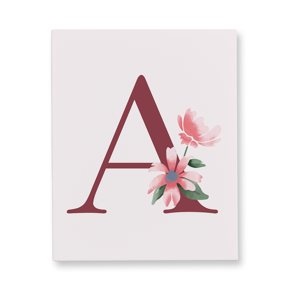 classic-floral-letter-a-gallery-canvas-wall-art