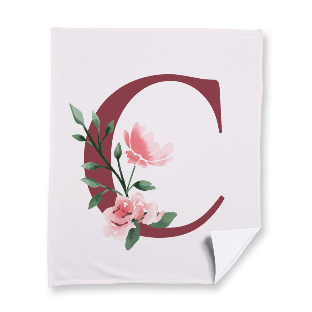 classic-floral-letter-c-blanket-fleece