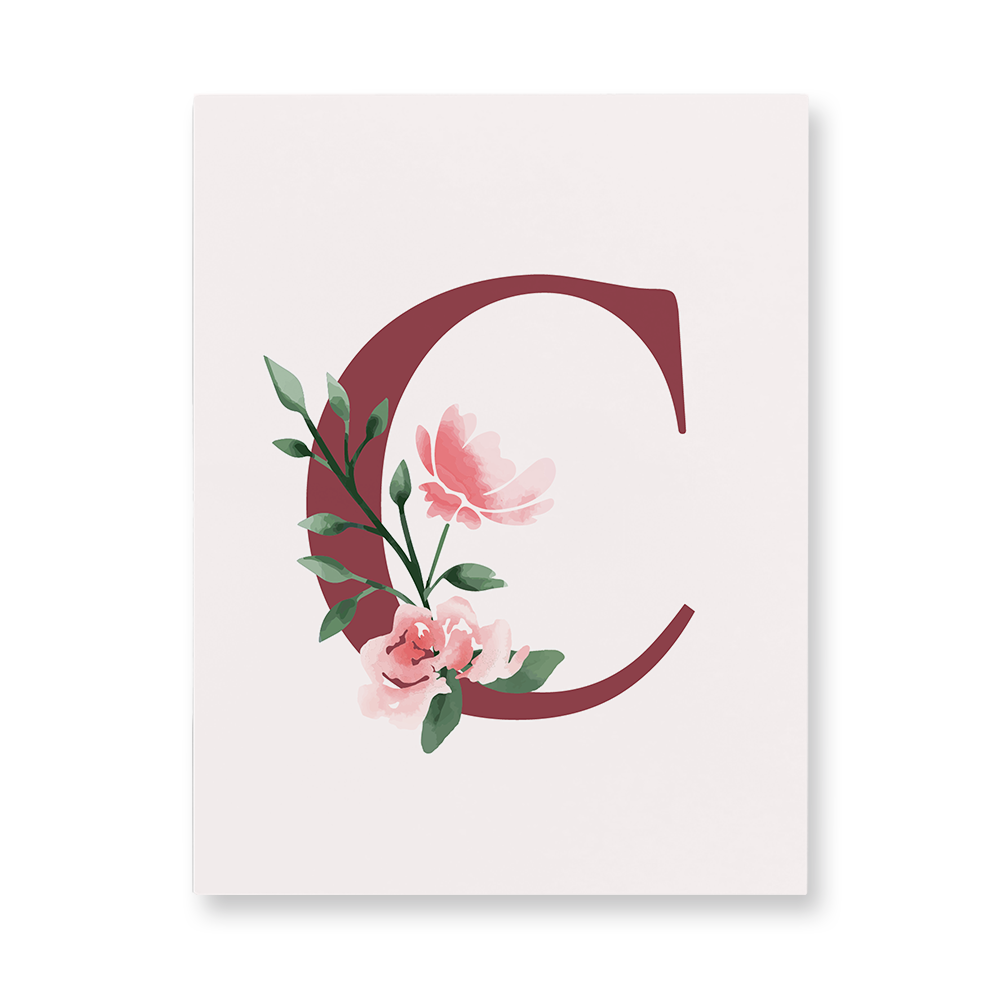 classic-floral-letter-c-aluminum-wall-art