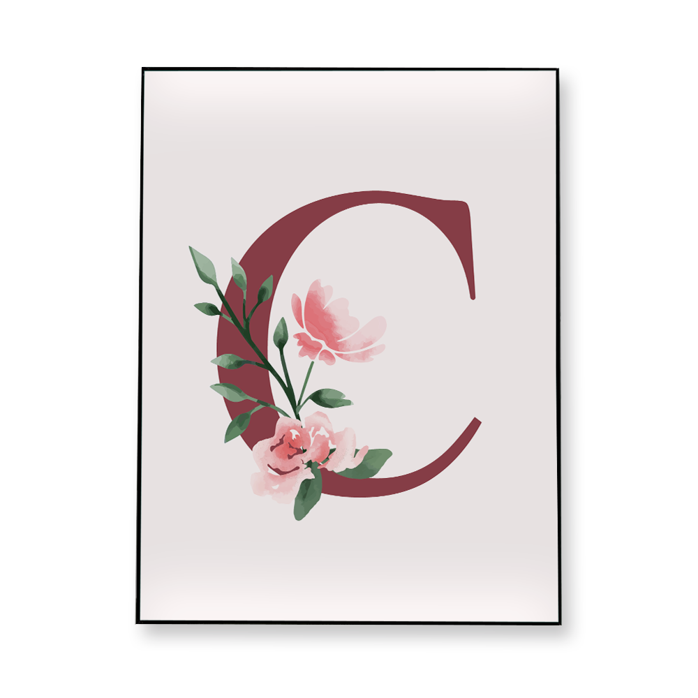 classic-floral-letter-c-fabric-in-a-frame-wall-art