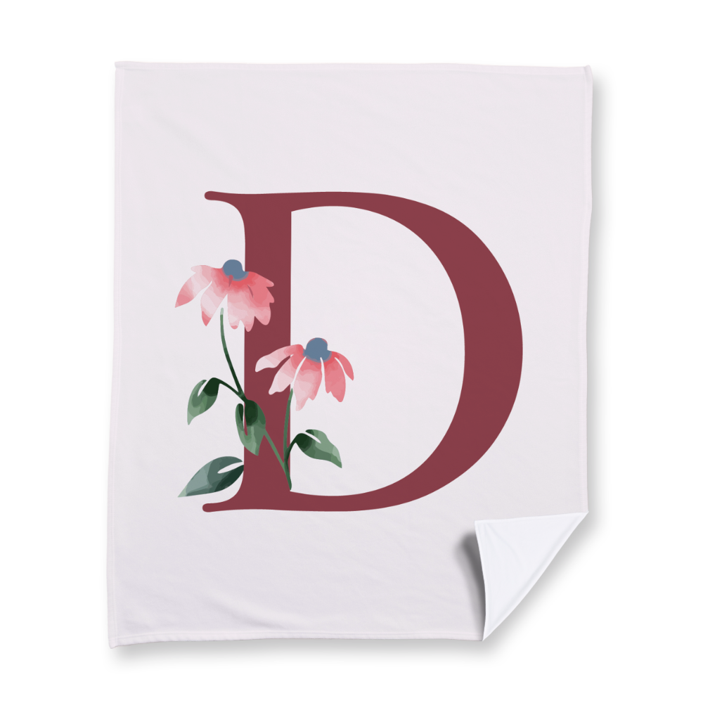 classic-floral-letter-d-blanket-fleece