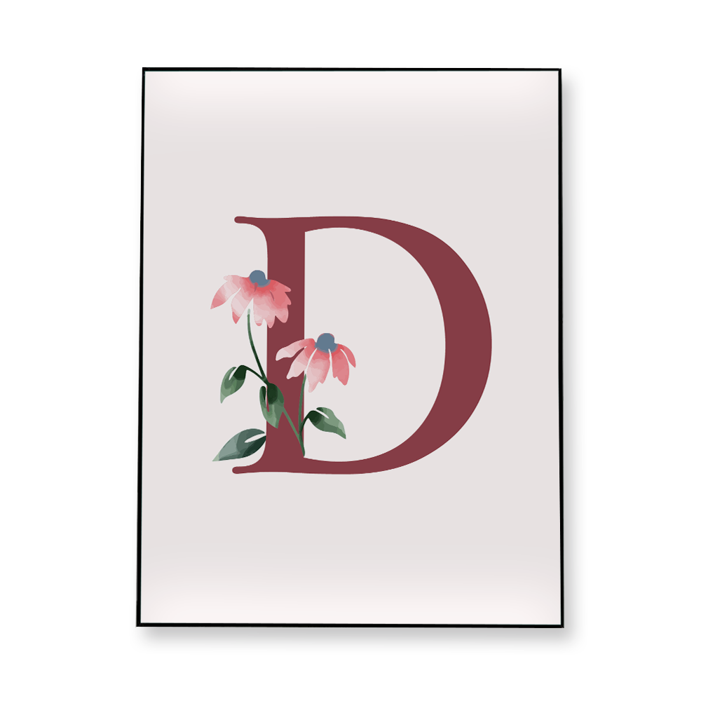 classic-floral-letter-d-fabric-in-a-frame-wall-art