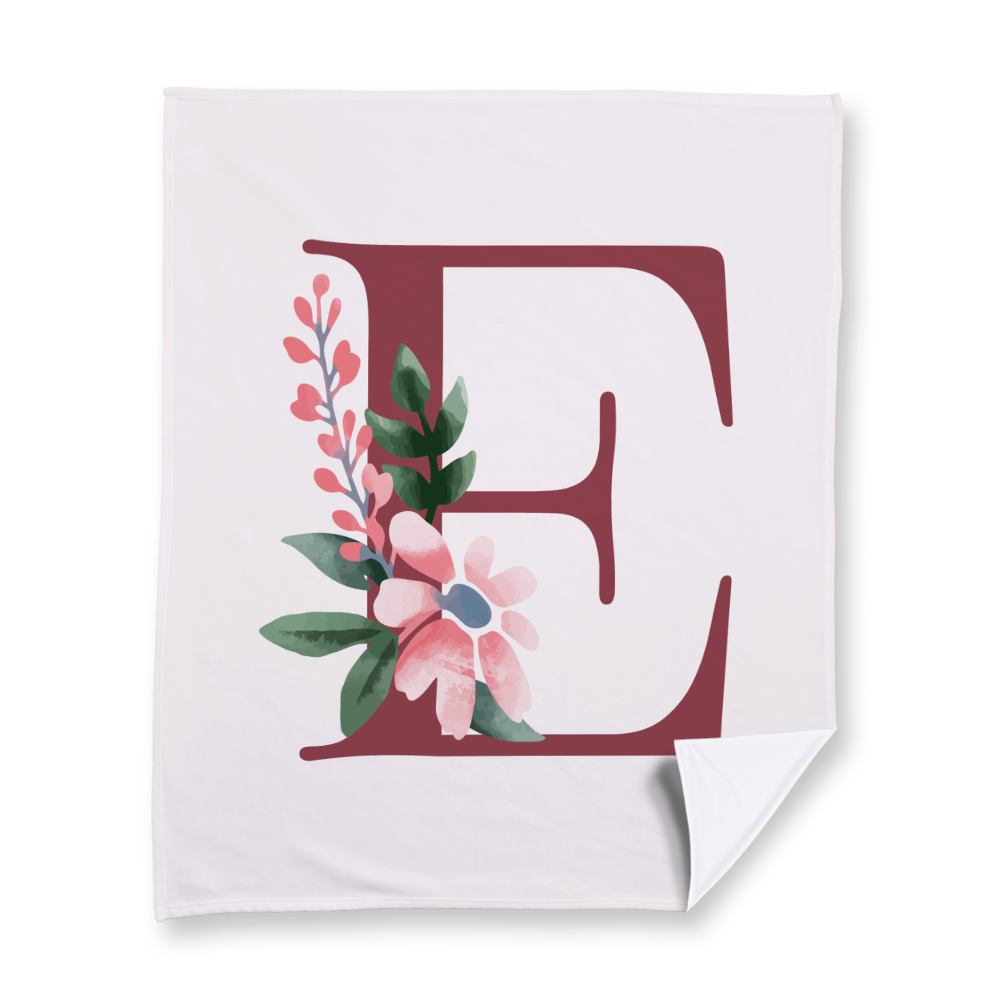 classic-floral-letter-e-blanket-fleece