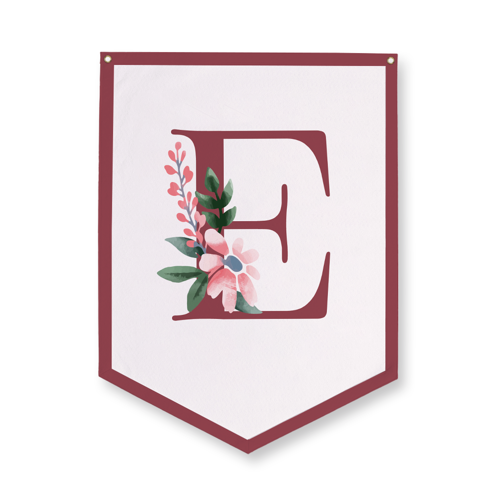 classic-floral-letter-e-camp-flag-five-point