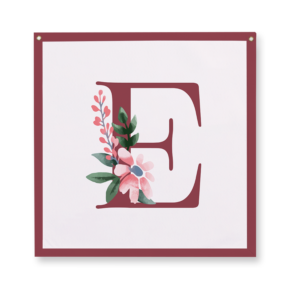 classic-floral-letter-e-camp-flag-square