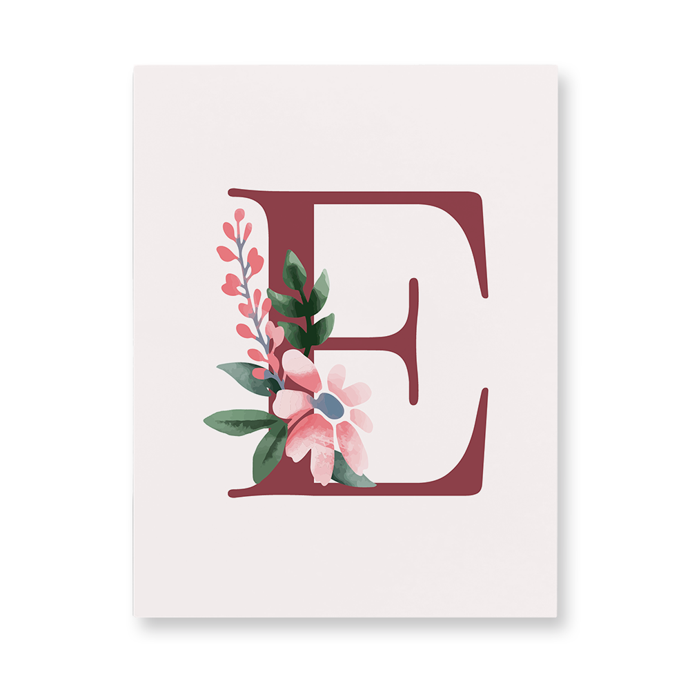 classic-floral-letter-e-aluminum-wall-art