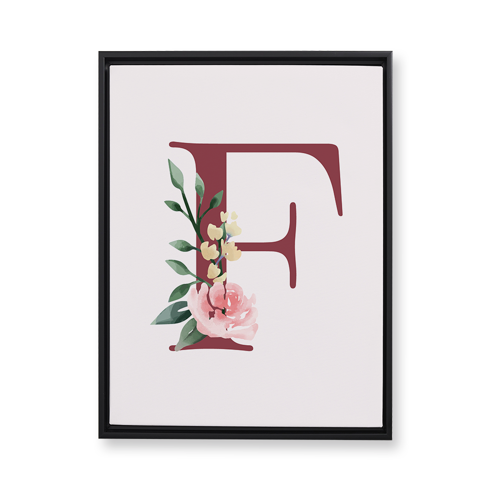 classic-floral-letter-f-floating-canvas-wall-art