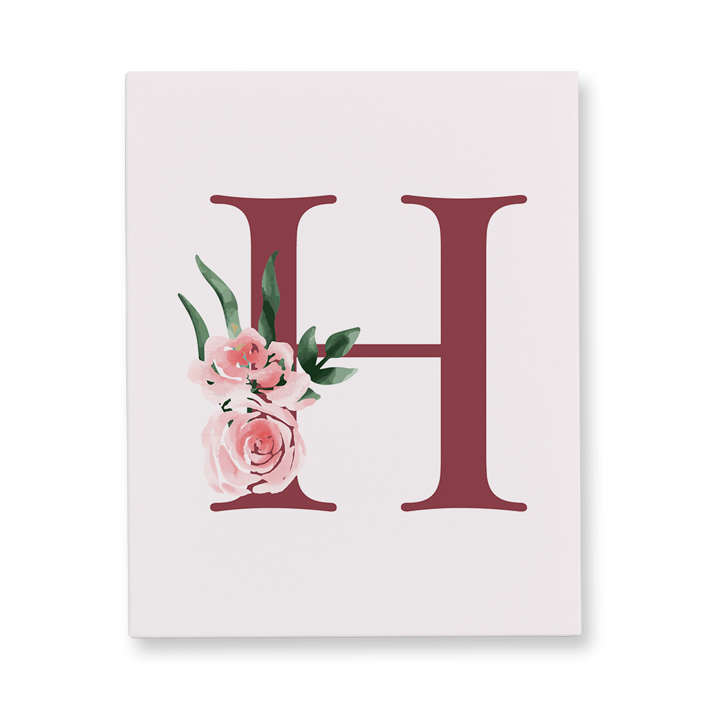 classic-floral-letter-h-canvas-wall-art