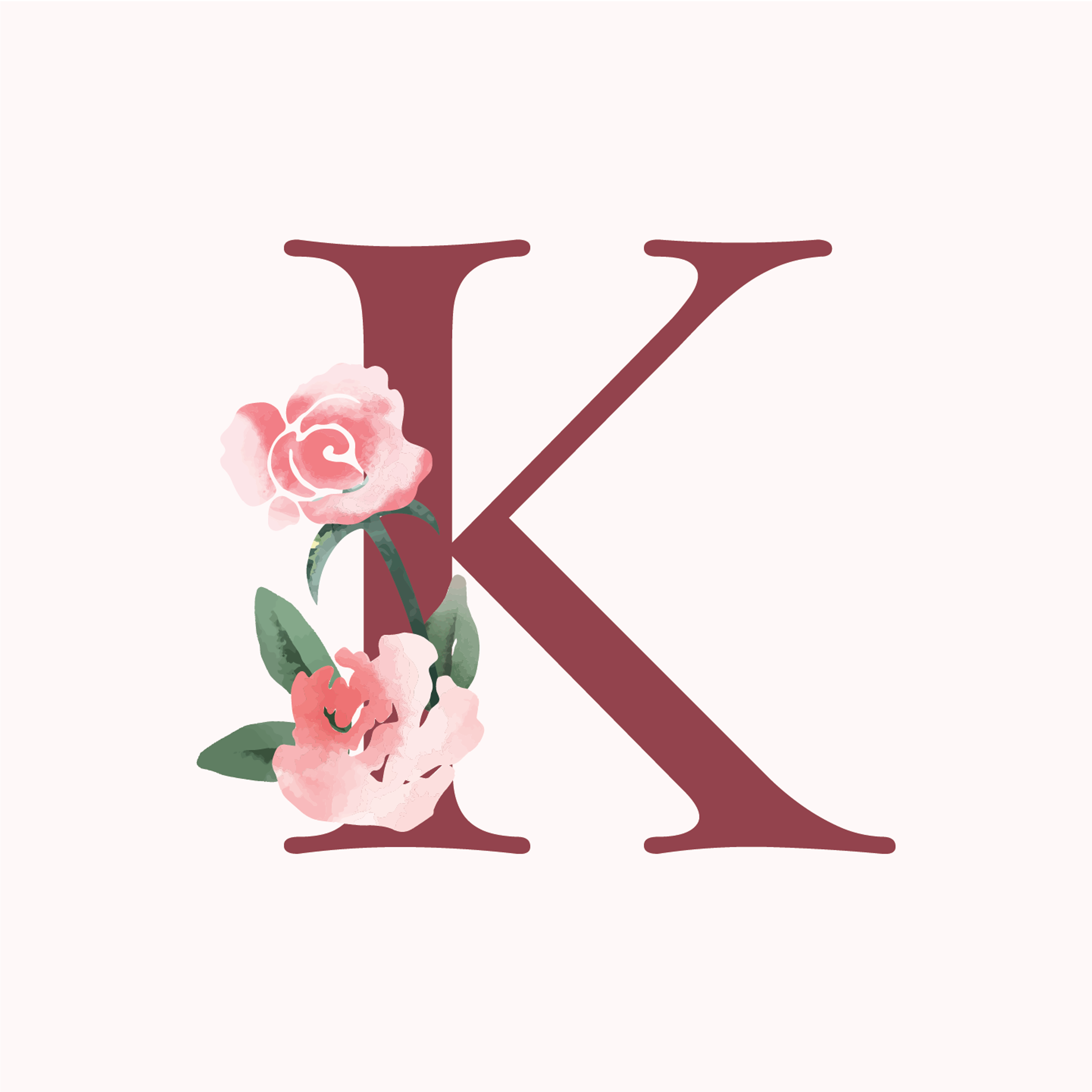 classic-floral-letter-k-design-theme