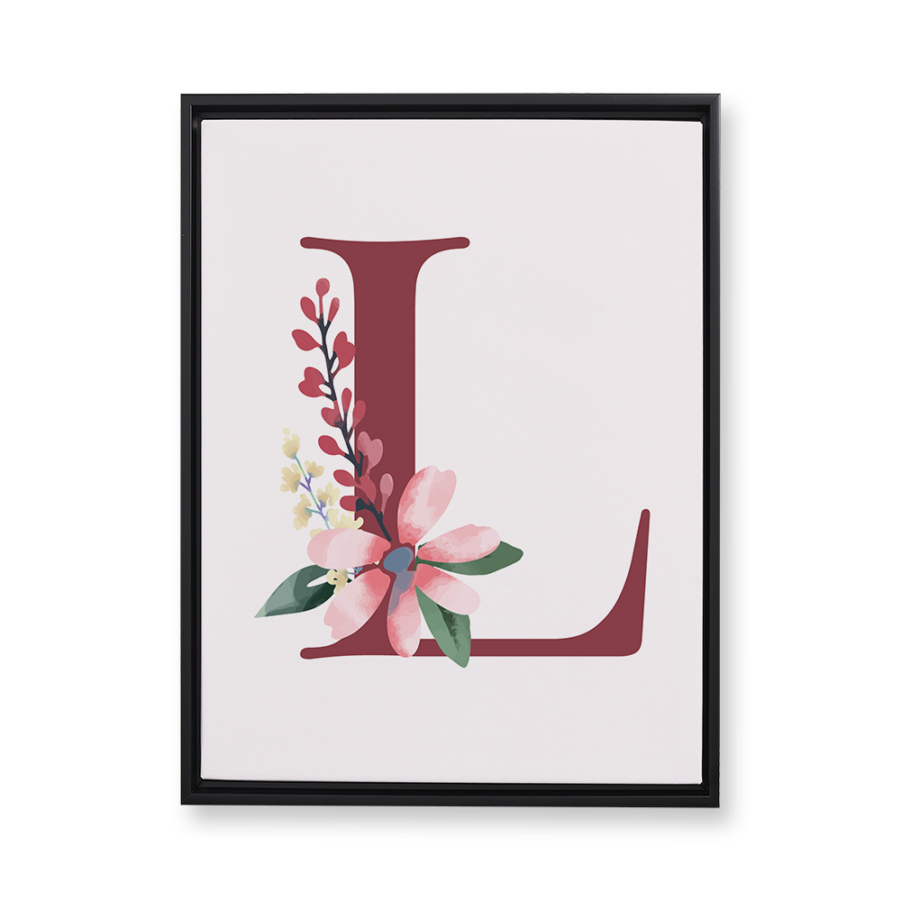 classic-floral-letter-l-floating-canvas-wall-art