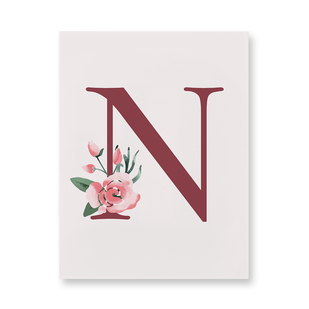 classic-floral-letter-n-acrylic-wall-art