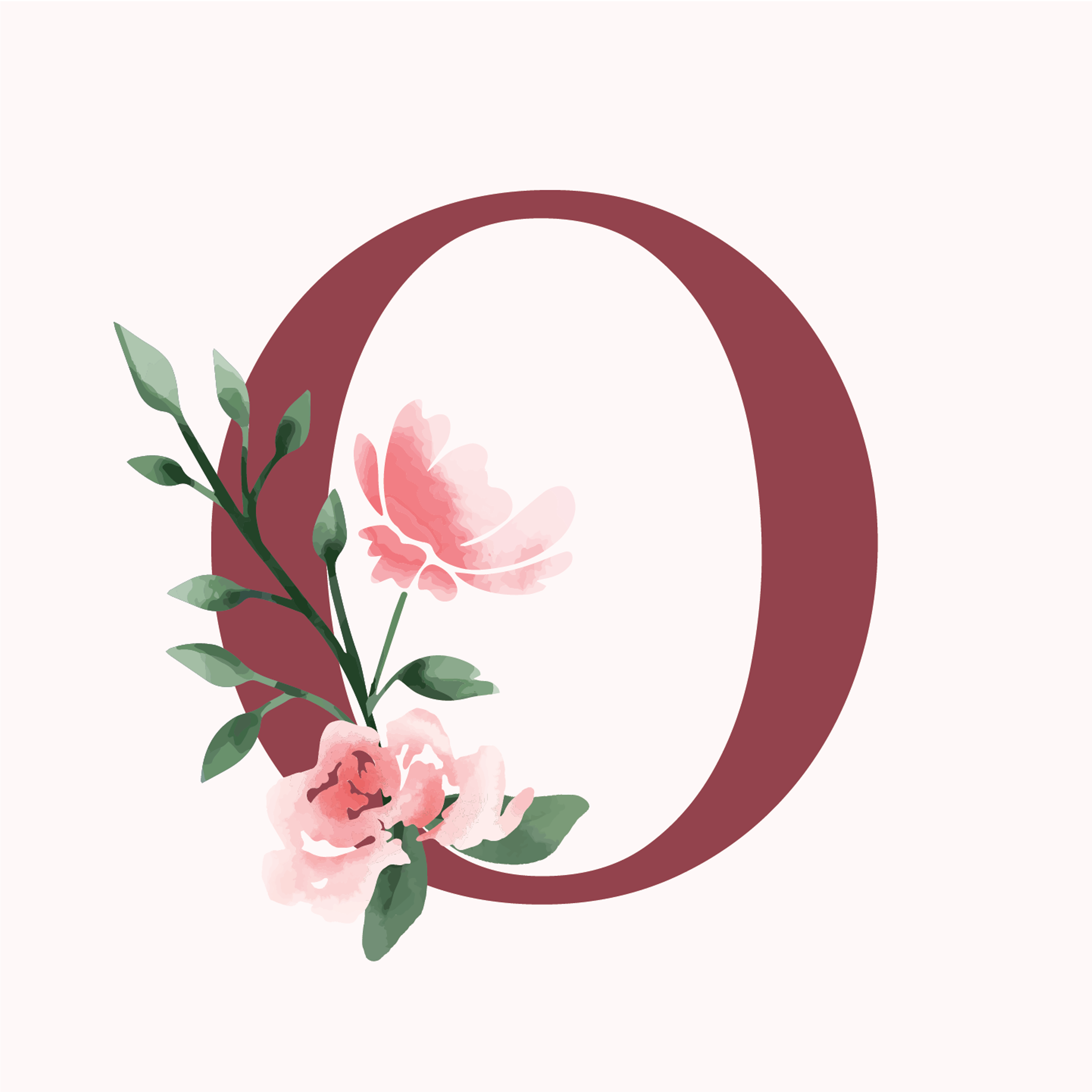 classic-floral-letter-o-design-theme