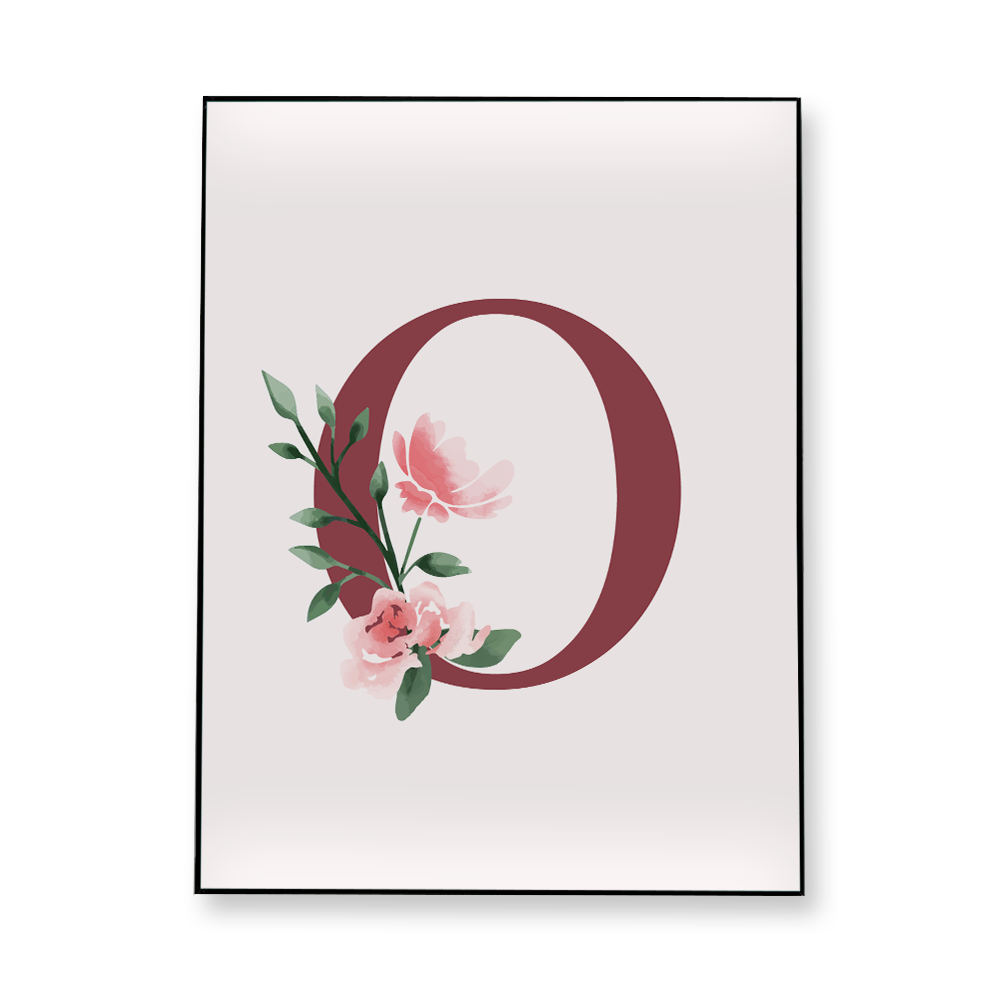 classic-floral-letter-o-fabric-in-a-frame-wall-art