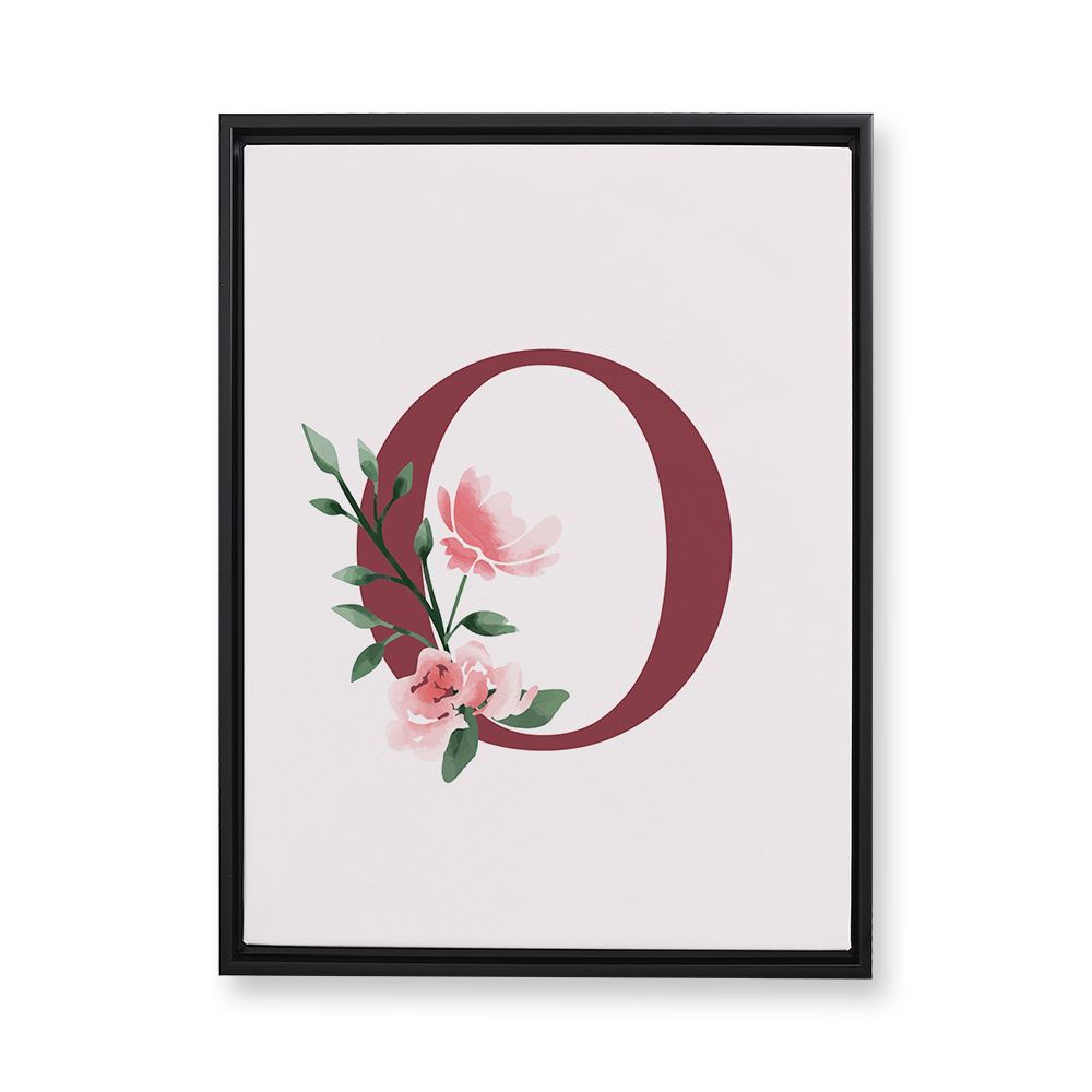 classic-floral-letter-o-floating-canvas-wall-art