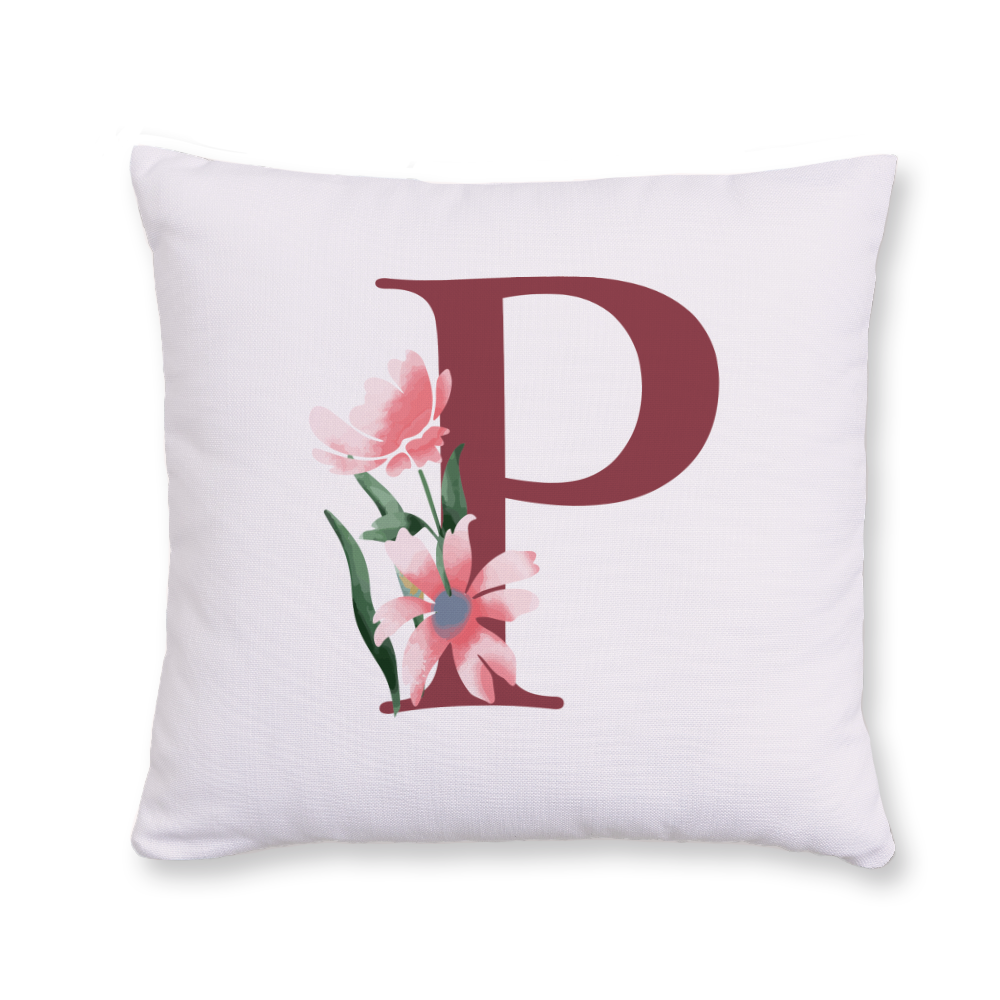 classic-floral-letter-p-throw-pillow